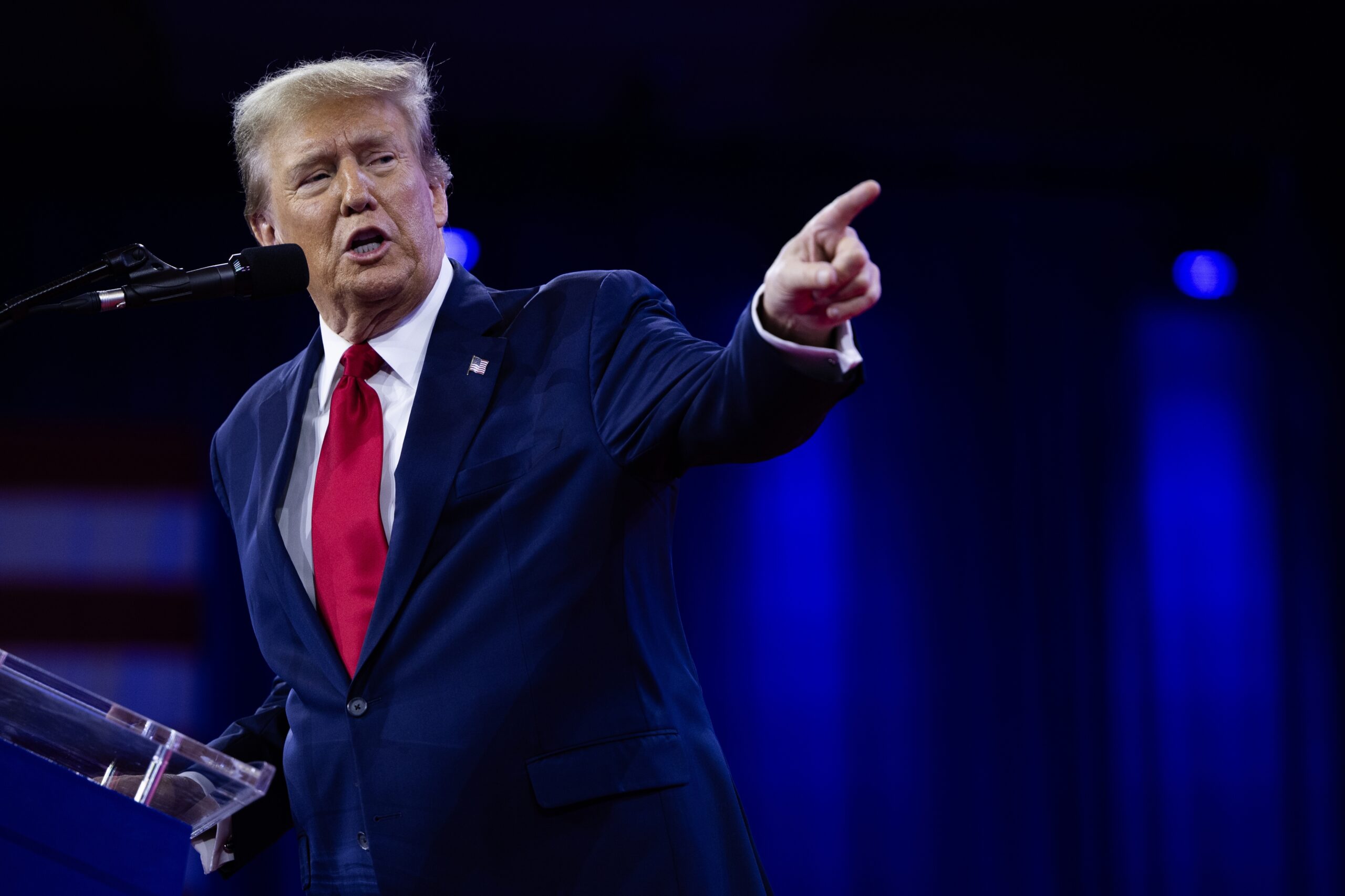 Trump leads Biden on the economy and immigration. Credit: Getty 