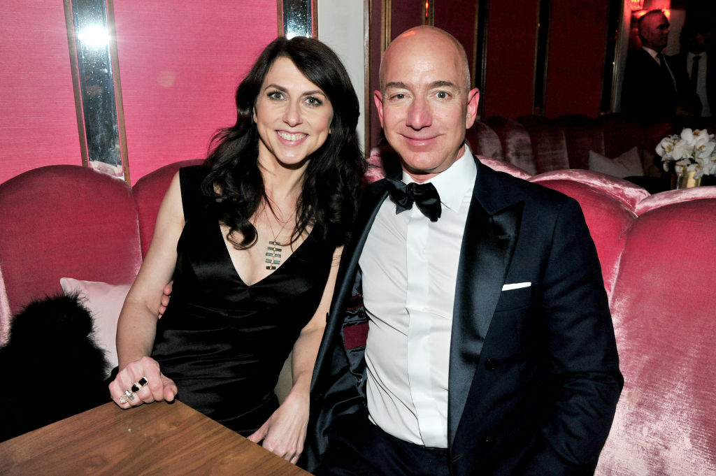 Philanthropist MacKenzie Scott and her ex-husband, Jeff. Credit: Getty