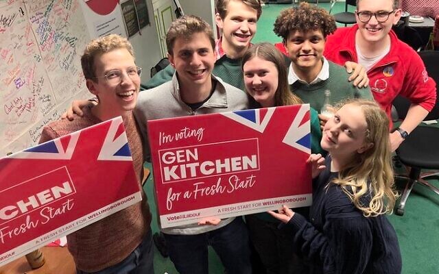 Jack Lubner, pictured second from left, with other young Labour activists. Credit: Young Labour