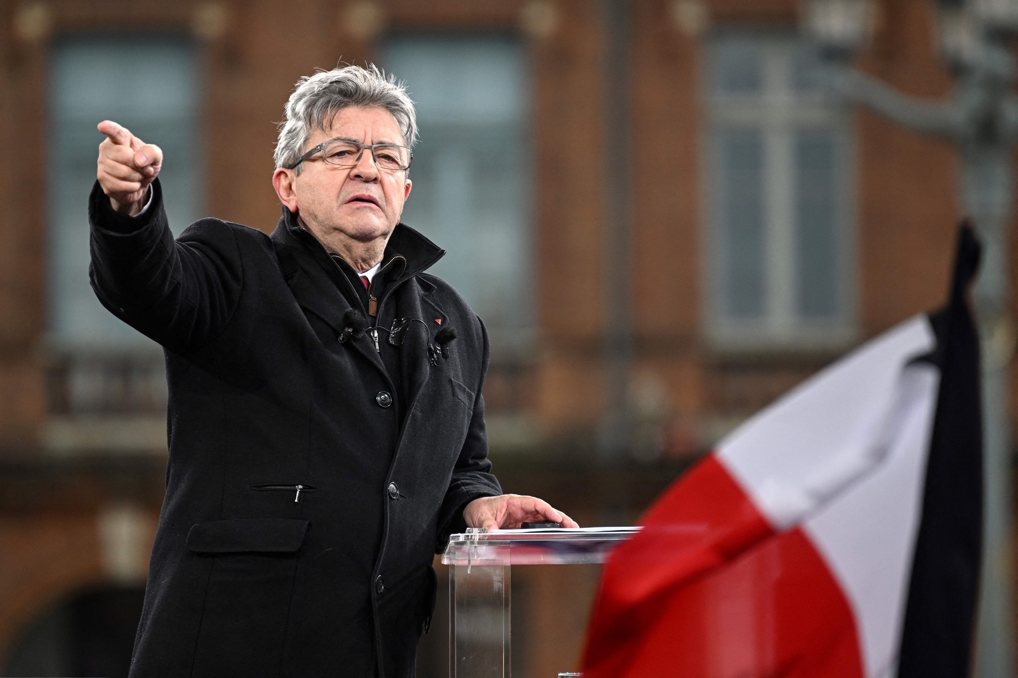 Jean-Luc Mélenchon expressed his 'sadness' in seeing the university cancel the event. Credit: Getty