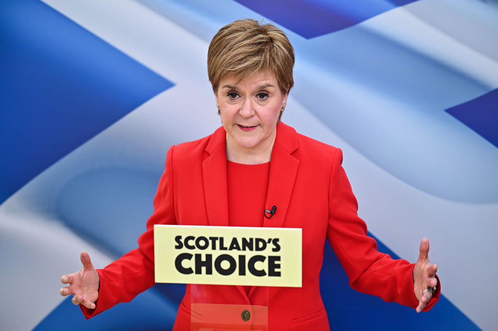 Nicola Sturgeon was arrested and released without charge last year as part of the police investigation into SNP funding. Credit: Getty