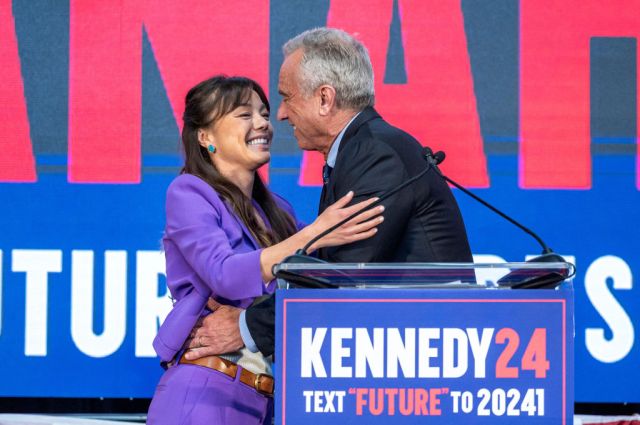 The happy couple. Credit: Getty
