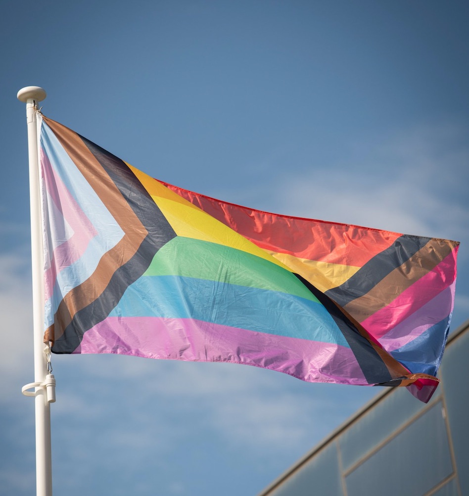 The new iteration of the pride flag depicted in Khan's post. Credit: Sadiq Khan/X