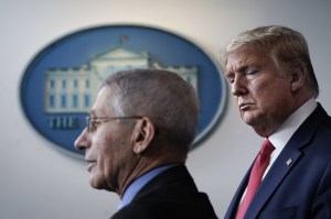Donald Trump rewrites history on Fauci and Covid response