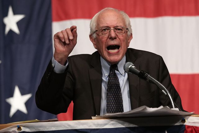 The Sanders compact has crumbled. Win McNamee/Getty Images