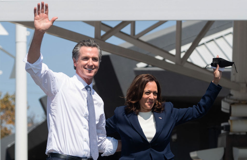 The future of the Democratic Party does not lie in the hands of Gavin Newsom and Kamala Harris. Credit: Getty
