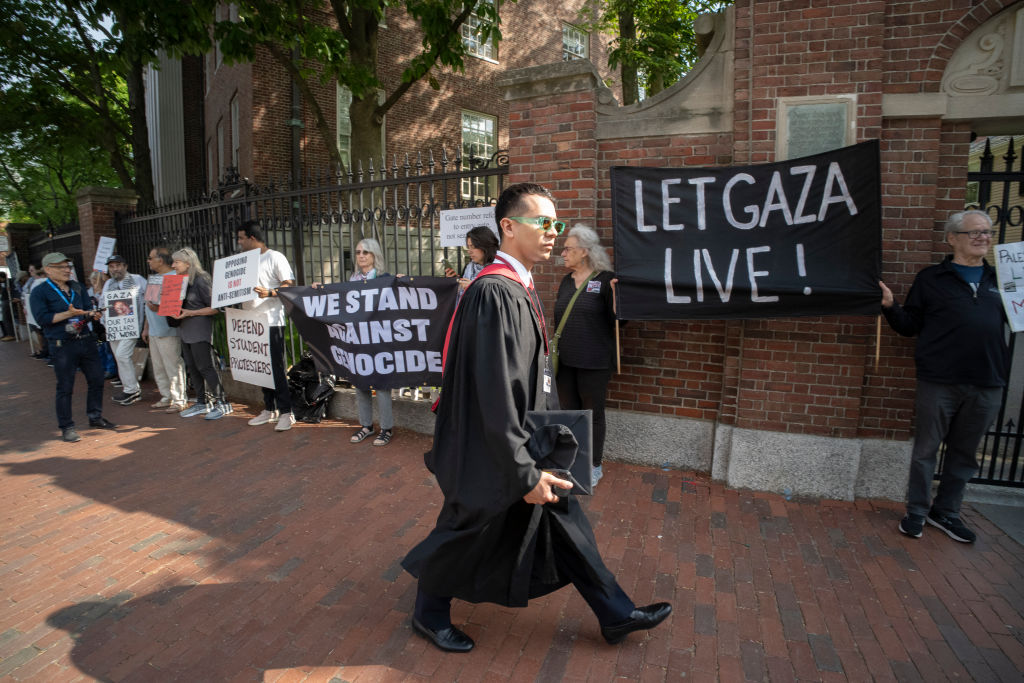 Ivy League universities have been a hotbed this year for protests over the Gaza war. Credit: Getty