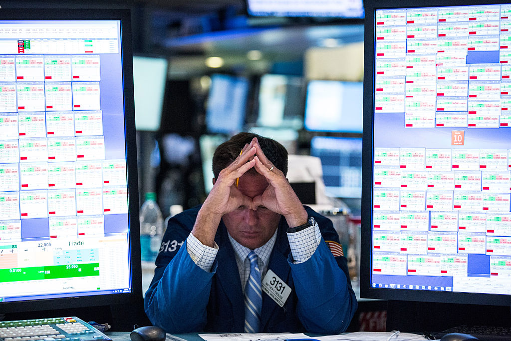 ‘The real reason for investors’ anxiety is not that the sky is falling, but that their profits are.’ Credit: Getty