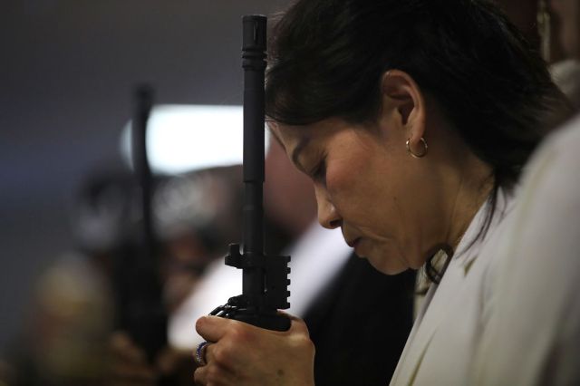 Churchgoers have been told they must protect themselves.(Photo by Spencer Platt/Getty Images)