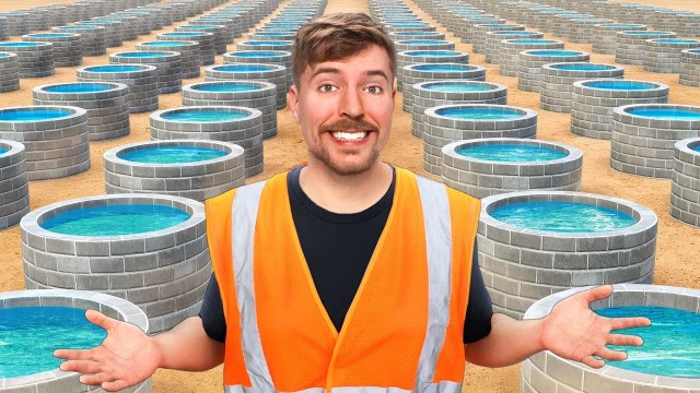 Building wells won't save Africa. MrBeast/YouTube 