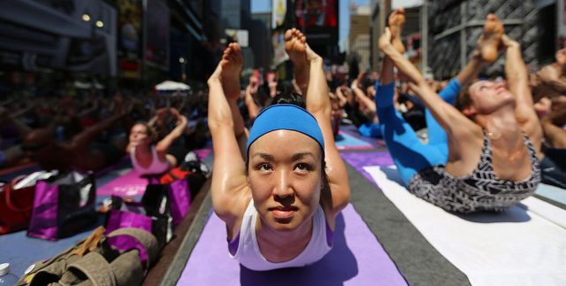 Yogis need DEI training too. Mario Tama/Getty Images