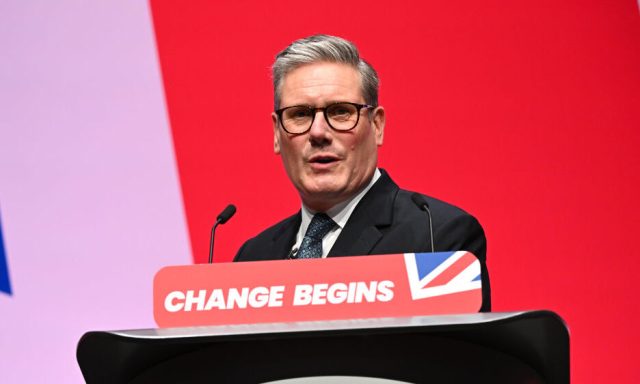 Starmer adopted the language of Johnsonian populism. (Leon Neal/Getty)