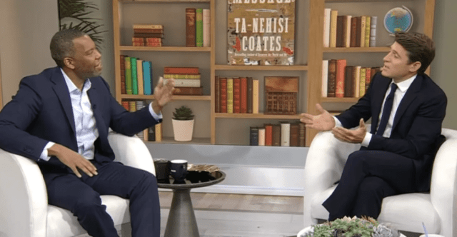 Tony Dokoupil’s interview with Ta-Nehisi Coates was criticised during an internal meeting. Credit: CBS