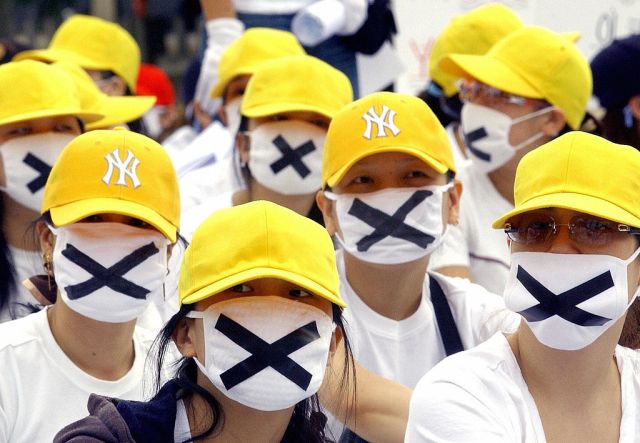 Prostitutes protest in South Korea. (Credit: JUNG YEON-JE/AFP/ Getty)