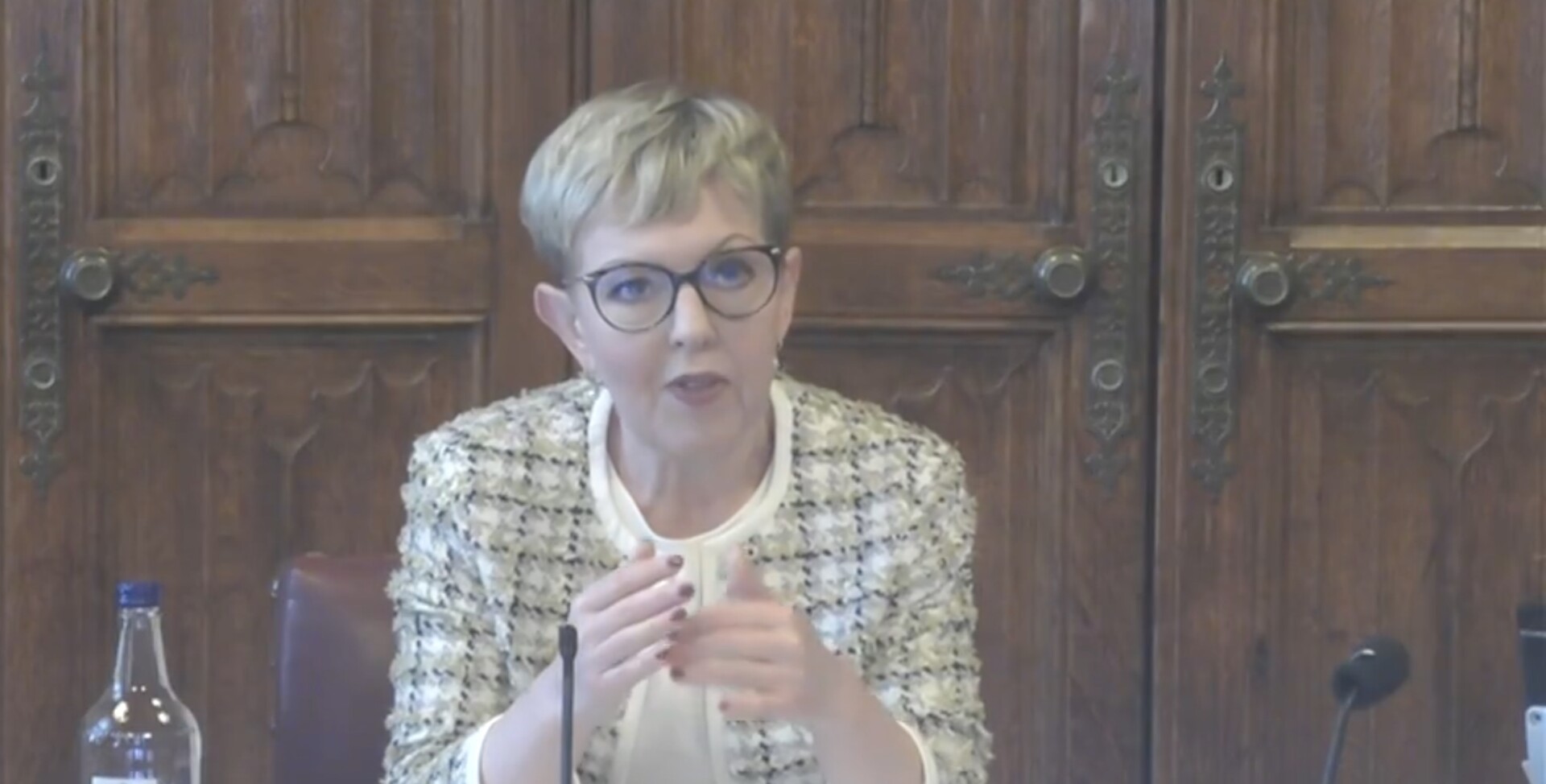 Baroness Stowell, chair of the Lords' Communications and Digital Committee. Credit: Parliament TV