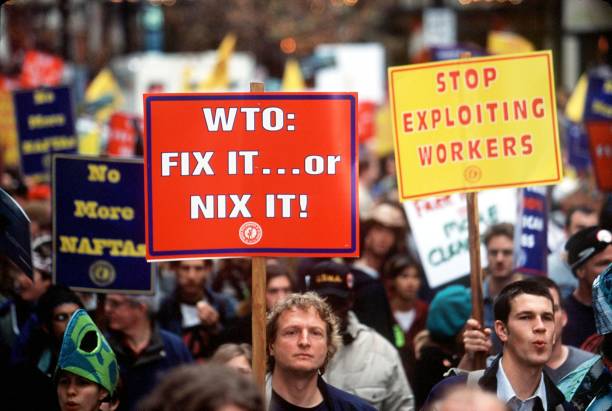 Seattle WTO protests called for Left-protectionism. Daniel Sheehan/Liaison Agency/Newsmakers