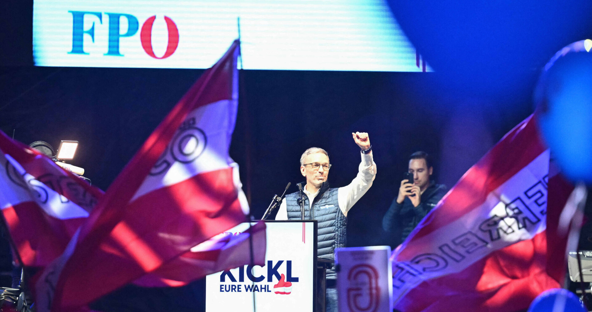 Herbert Kickl led the FPÖ to its first election victory in September last year. Credit: Getty