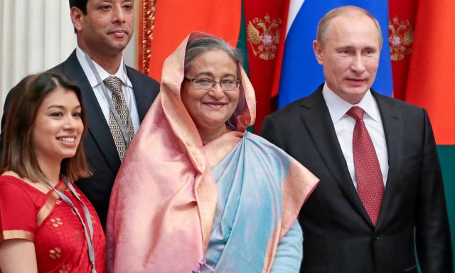 'Where should the money end up but in bent Britain?' Mikhail Metzel/Pool/AP.