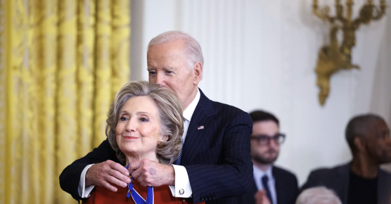 Congratulations to Hillary for a lifetime of frustrated ambitions. Credit: Getty