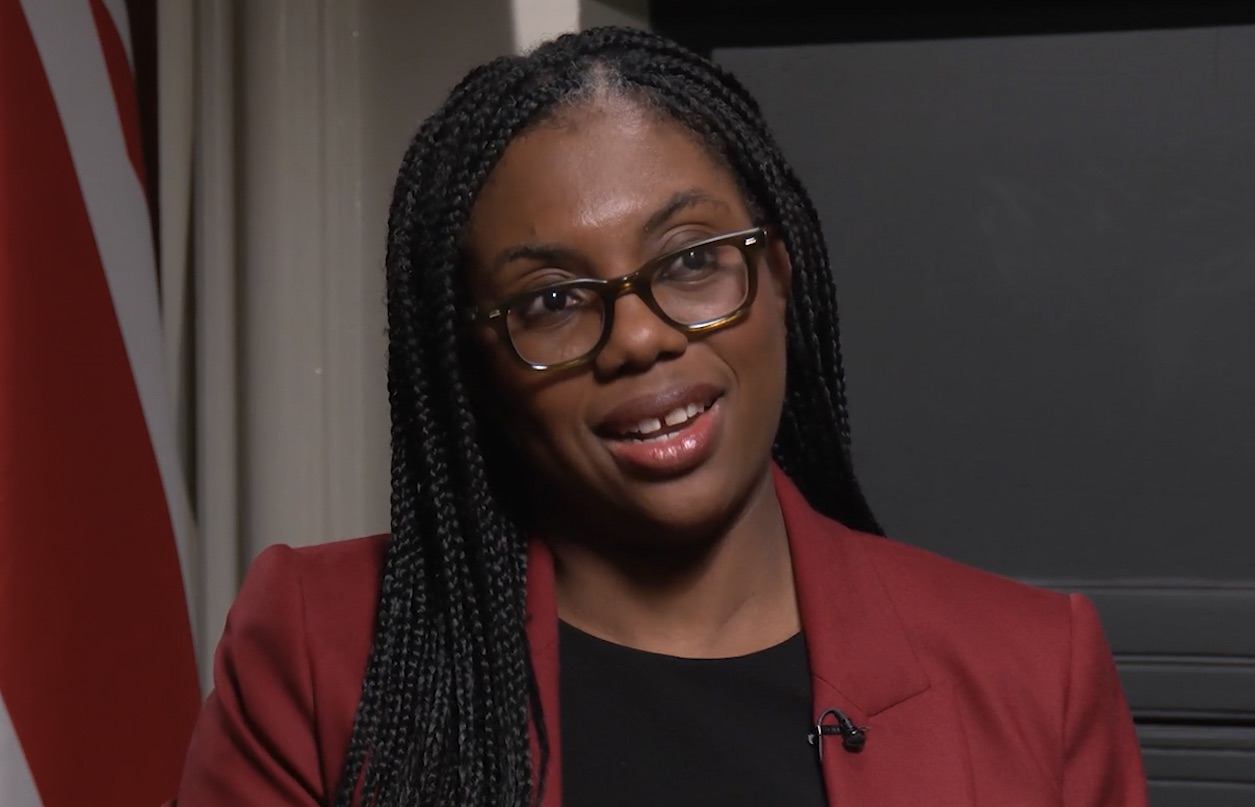 Kemi Badenoch speaks to GB News. Credit: GB News