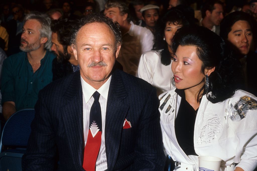 Gene Hackman and his wife Betsy Arakawa pictured in 1986. Credit: Getty