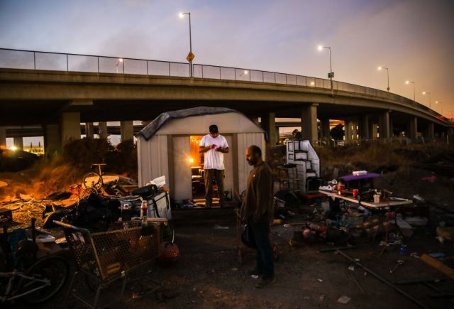 Tent cities are everywhere. Yalonda M. James / The San Francisco Chronicle via Getty 
