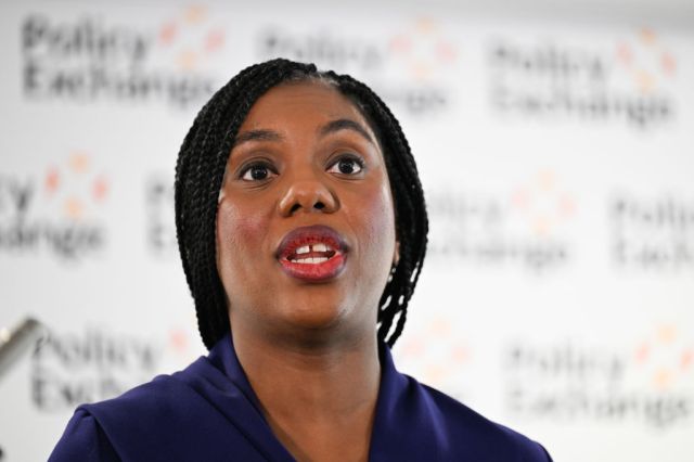 Kemi Badenoch pitched 'conservative realism' this week. Credit: Getty