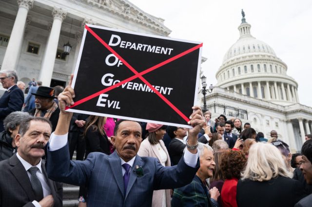 Democratic Maryland Representative Kweisi Mfume, apparently not a fan of Elon Musk. Credit: Getty