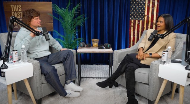 Podcaster Theo Von speaks to Candace Owens last week. Credit: Theo Von/YouTube