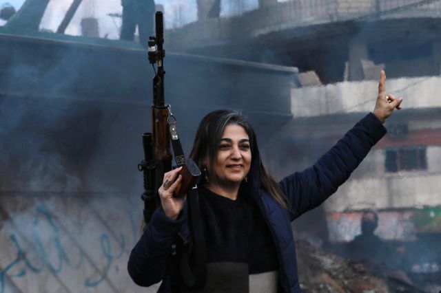 On the way to Latakia. Photo: Delil Souleiman/Getty.