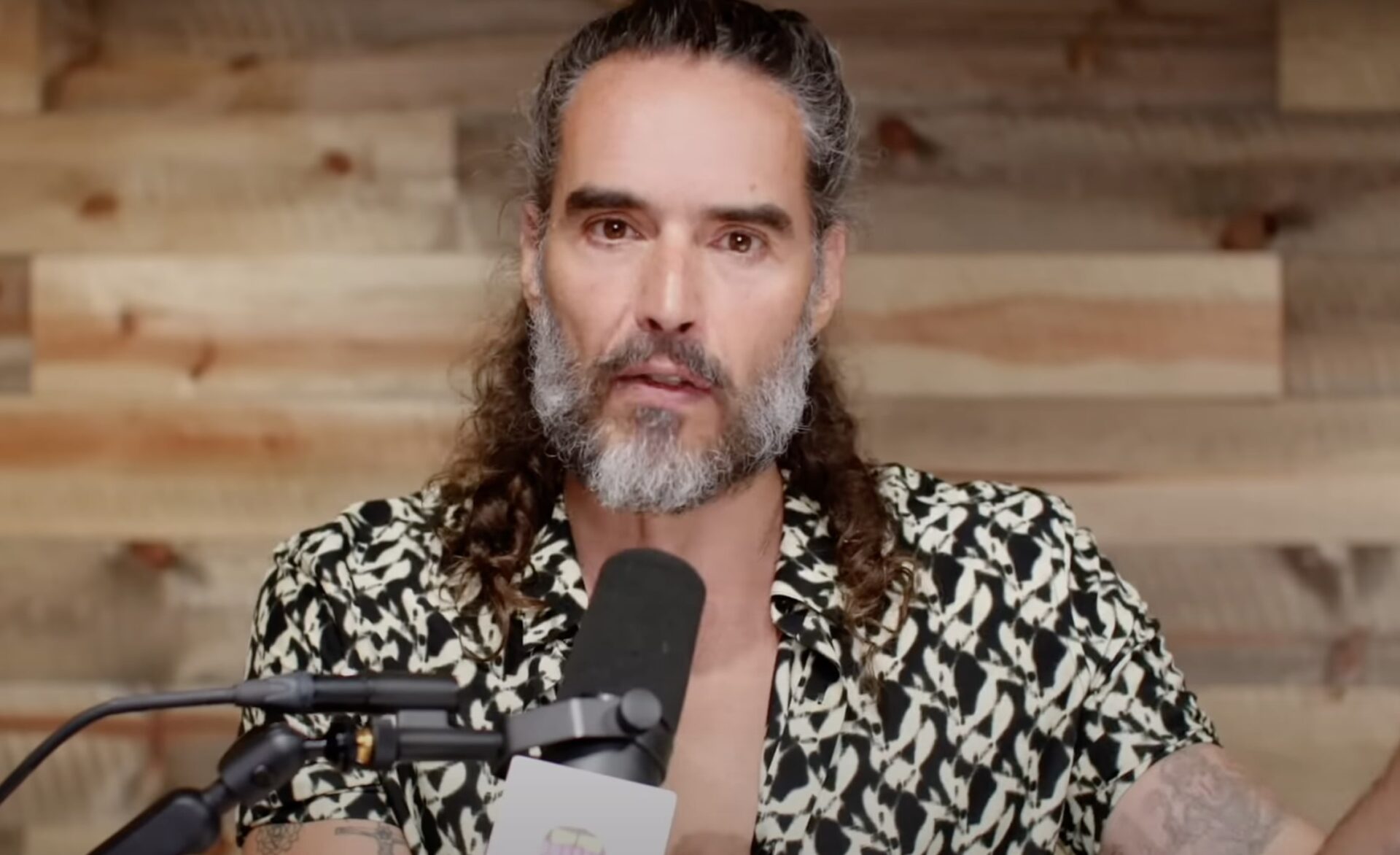 The manosphere believes the British comedian is the victim of a conspiracy. Credit: Russell Brand/YouTube