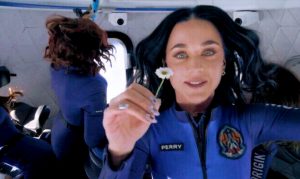 Katy Perry is pointing us to the Moon