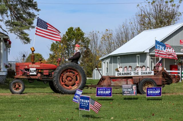 Trump has benefited from vigorous rural support. Photo by Paul Weaver/Pacific Press/LightRocket via Getty Images.