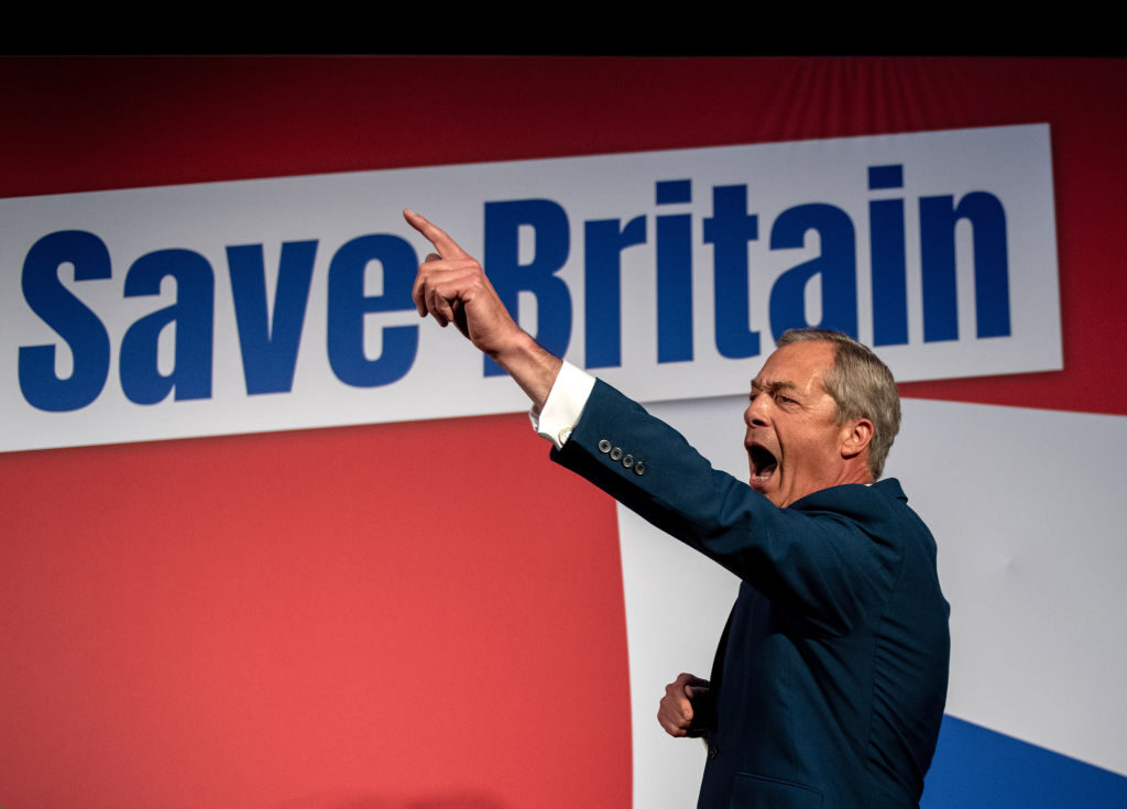 Farage is abandoning Thatcherite policies. Credit: Getty
