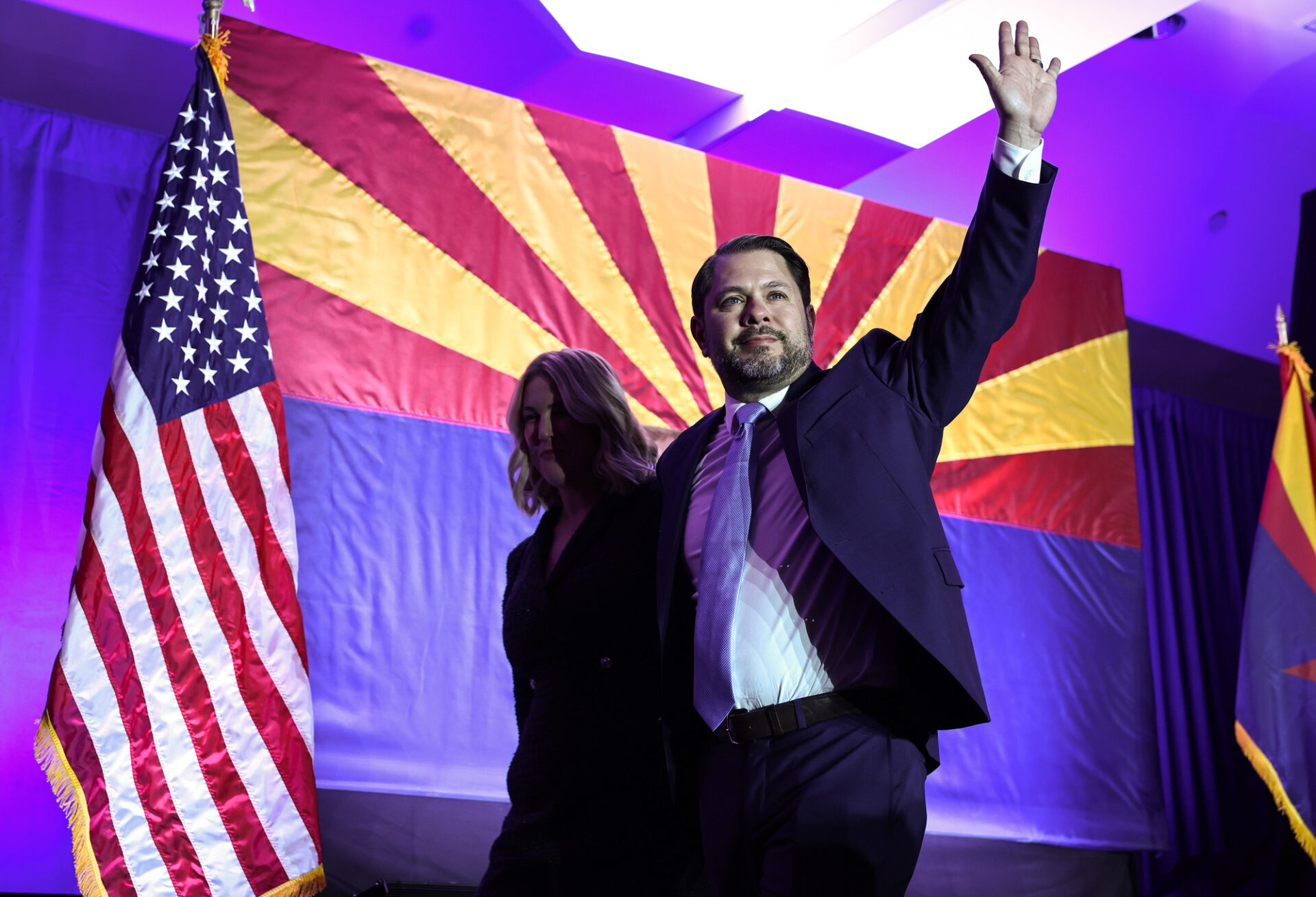 Gallego made inroads with Latino and working-class voters in the 2024 election. Credit: Getty