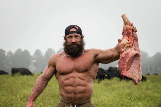 The Liver King can't get enough meat. Photo: Liver King/Facebook.