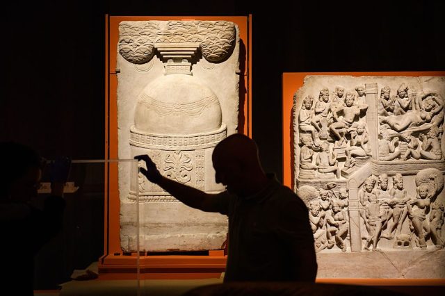 The exhibition serves a Hindu agenda. Joe Maher/Getty Images. 