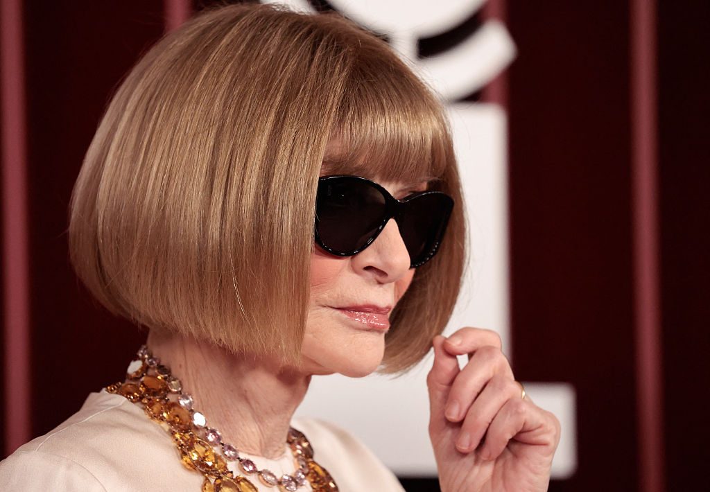 'Wintour's bob-and-sunglasses combo became the de facto symbol for the fashion industry.' Credit: Getty