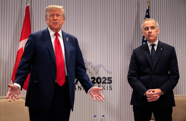 Trump acknowledged on Monday that Canada and the US have 'different concepts' of trade. Credit: Getty