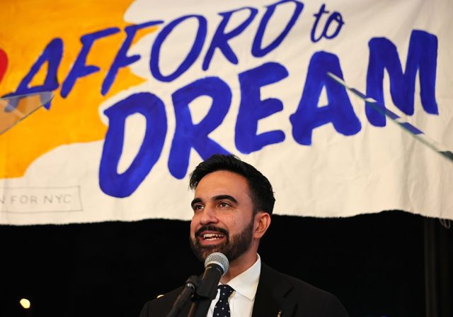 The self-avowed socialist speaks to a dispirited generation. Credit: Getty