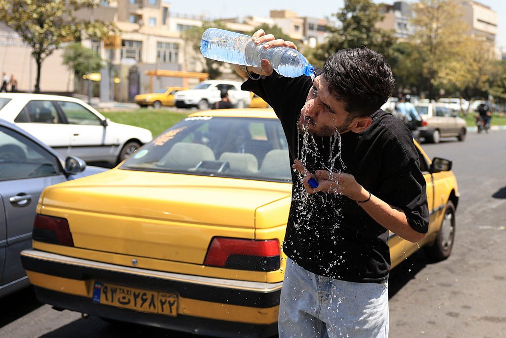 The heatwave spreading across Iranian cities is exacerbating unrest. Credit: Getty