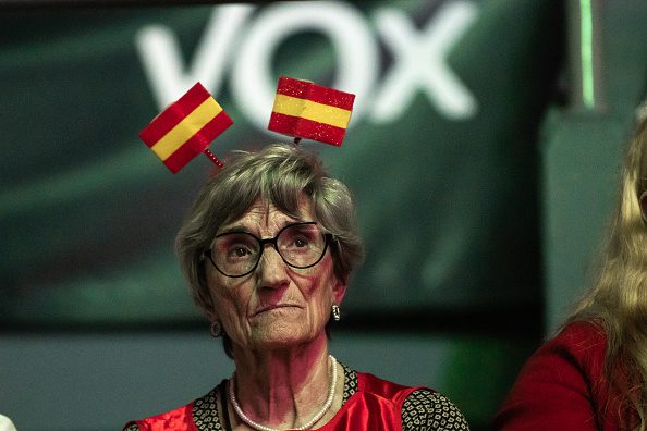 Vox is now on just under 19% of the national vote. Credit: Getty