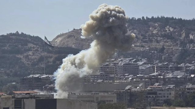 Israeli strikes on Damascus. Credit: SANA (Syrian Arab News Agency)