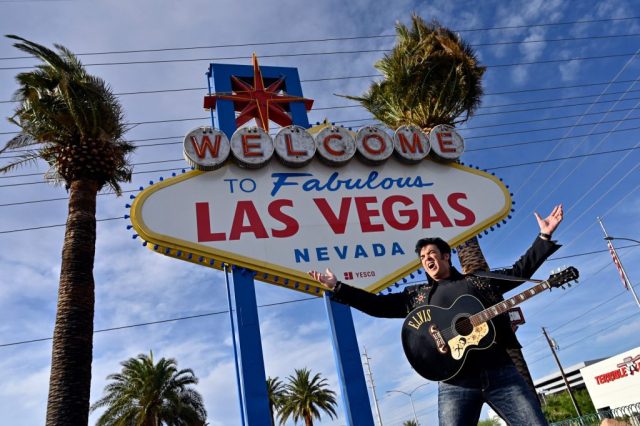 'Las Vegas as human folly.' David Becker / AFP via Getty Images