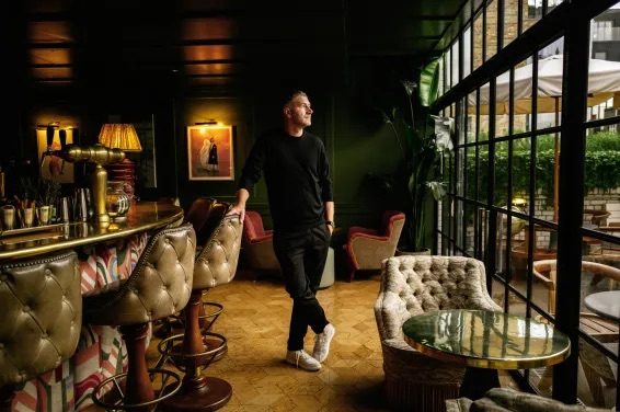 Soho House CEO Andrew Carnie at Soho House Dean Street in London. Credit: Getty
