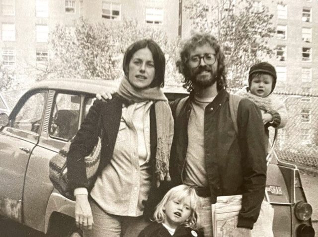 Weather Underground leaders Bill Ayers and Bernadine Dohrn with their children. Credit: X (formerly Twitter)