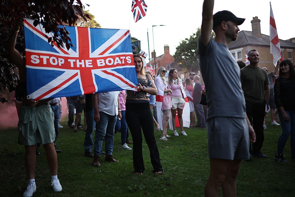 The Bell Hotel was the site of anti-immigration protests this summer. Credit: Getty 