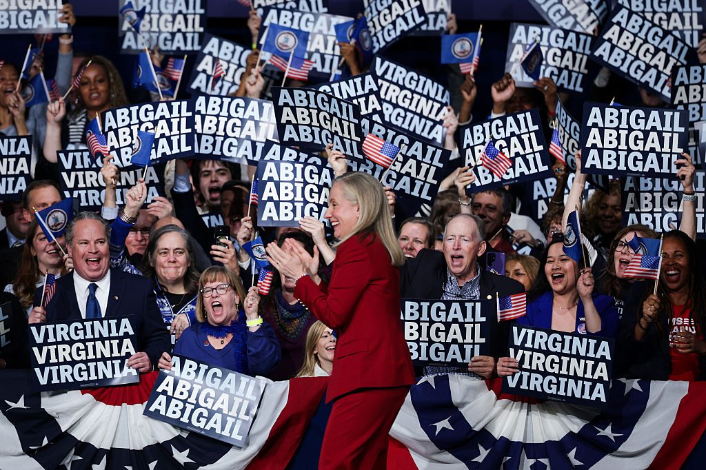 Abigail Spanberger, the Democrats’ victorious gubernatorial candidate in Virginia. Credit: Getty