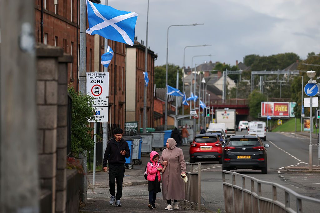 'Operation Raise the Colours' made its way to Scotland earlier this year. Credit: Getty