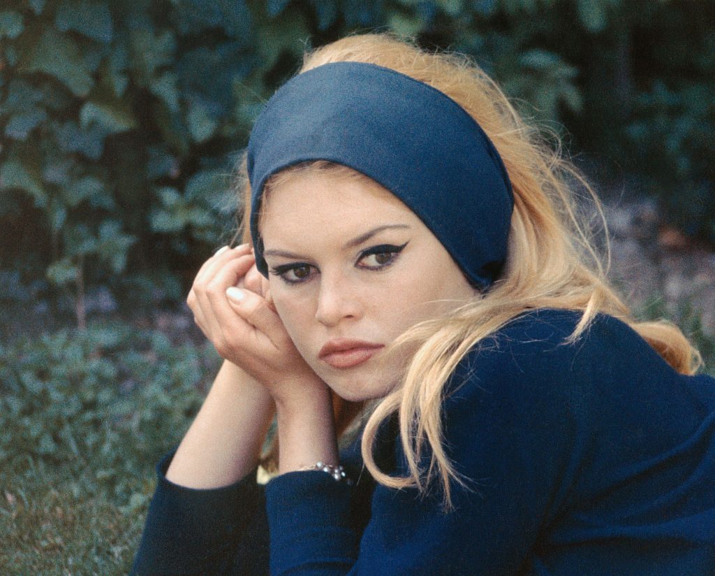 Bardot on the set of Jean-Luc Godard’s 1963 film ‘Contempt’. Credit: Getty